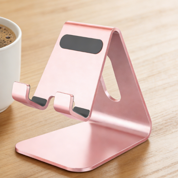 Aluminum Alloy Desktop Phone Stand, Stable Base Design, Compatible with Game Consoles and Various Smartphones