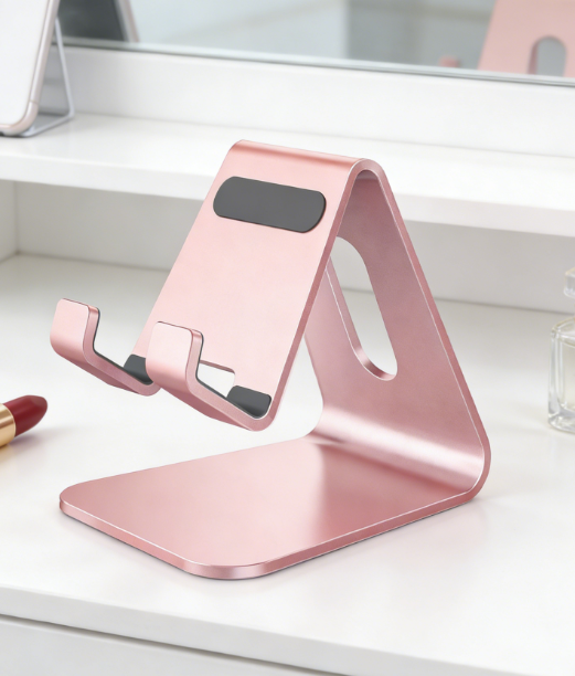 Aluminum Alloy Desktop Phone Stand, Stable Base Design, Compatible with Game Consoles and Various Smartphones - Image 2